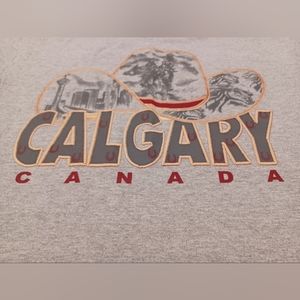 Vintage 2000s RP Calgary Canada Stampede Style T-Shirt in Charcoal Grey 》Size: S